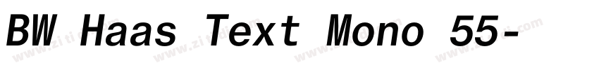 BW Haas Text Mono 55字体转换 BW Haas Text Mono 55字体转换